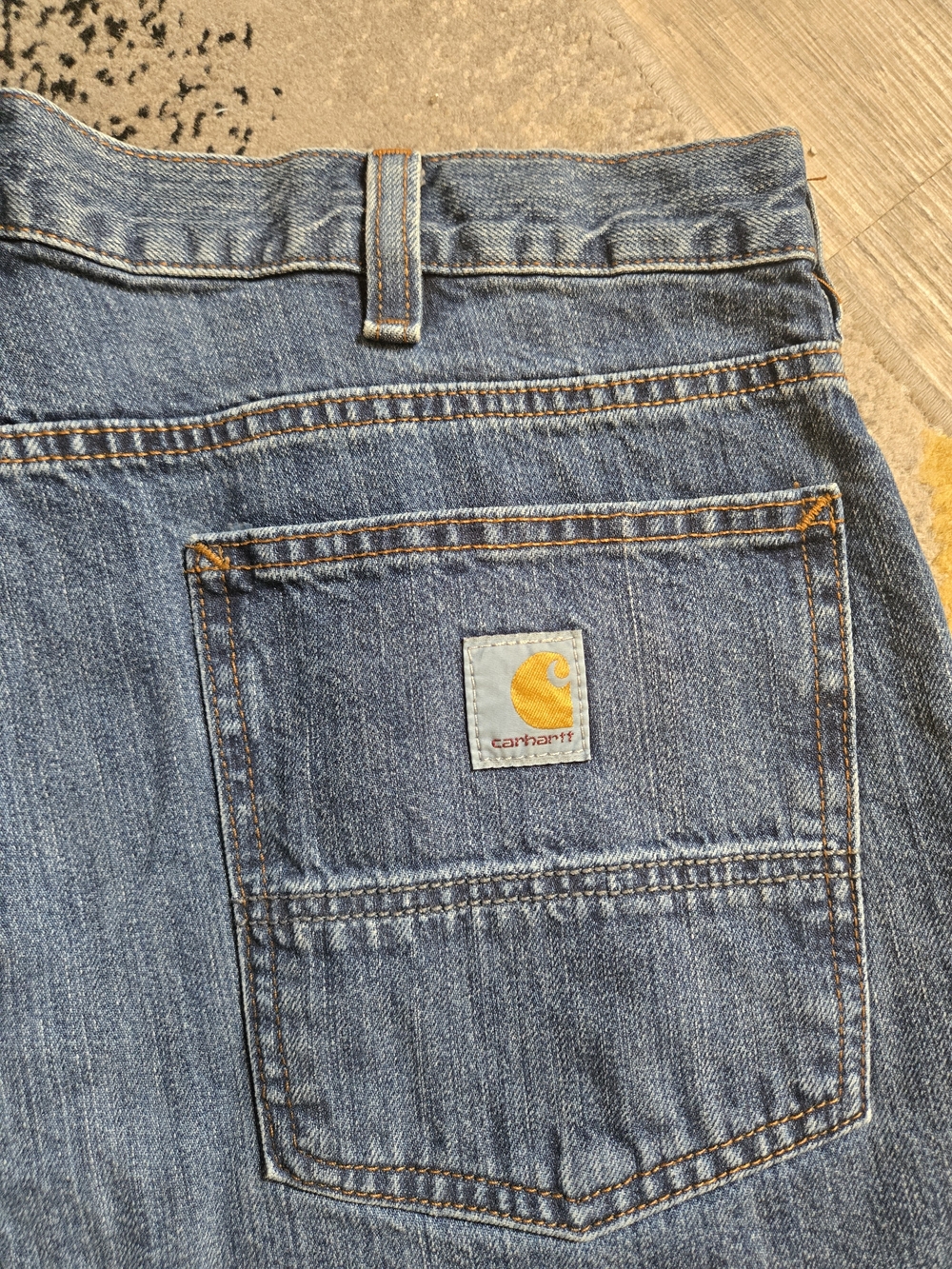 Carhertt Men's Classic Straight Fit Blue Jeans - Picture 7 of 7
